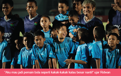 Melalui Kampanye #GoalForChildren, Persita Gandeng Anak-anak SOS Children’s Villages Cetak Kemenangan